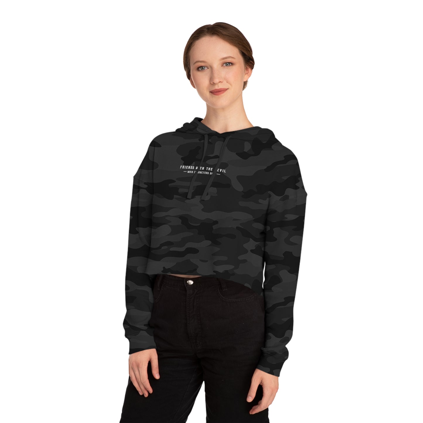 Muscle Mommy Cropped Hooded Sweatshirt