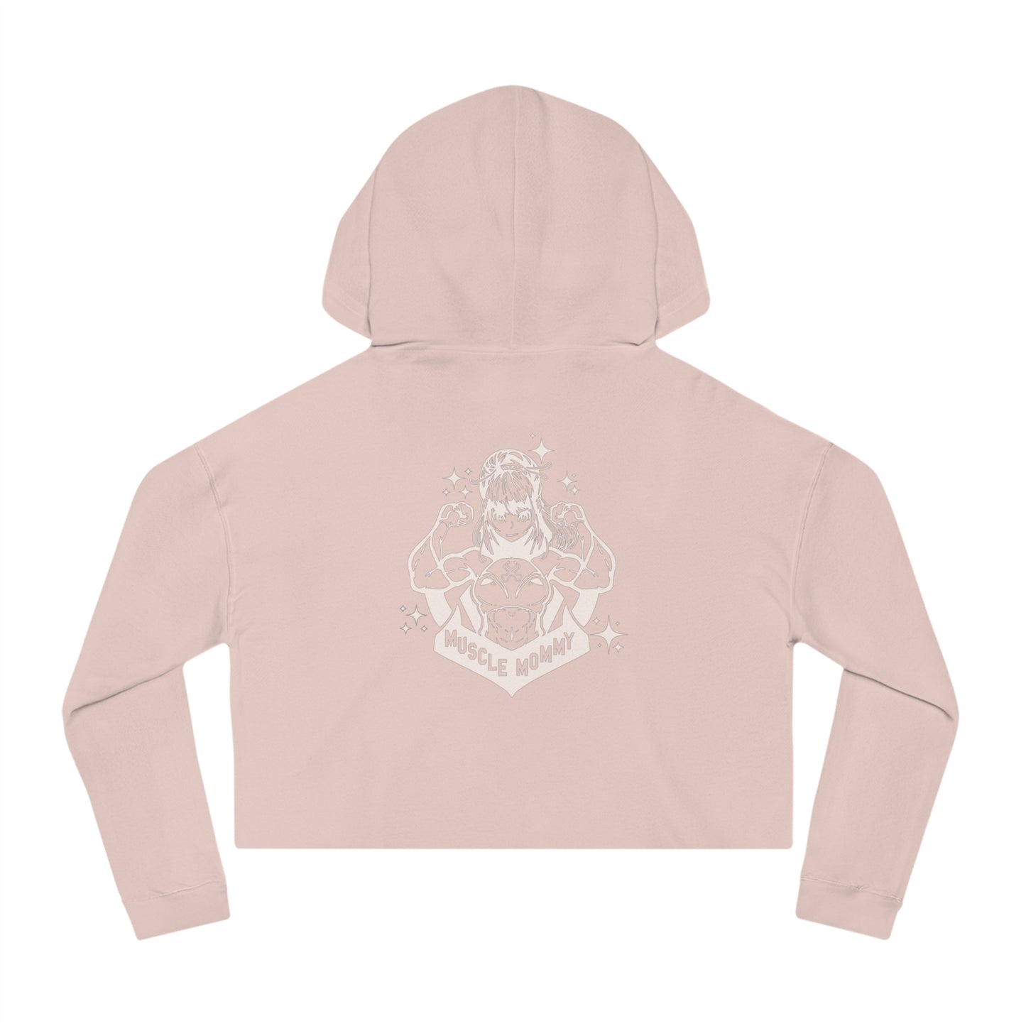 Muscle Mommy Cropped Hooded Sweatshirt