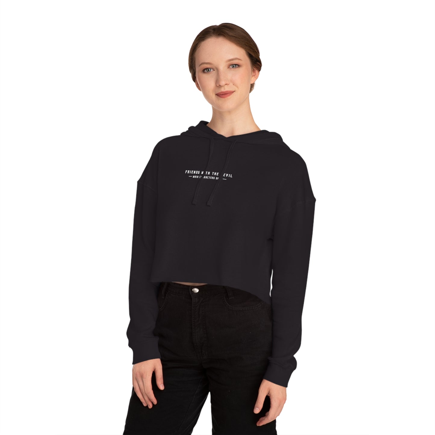 Muscle Mommy Cropped Hooded Sweatshirt